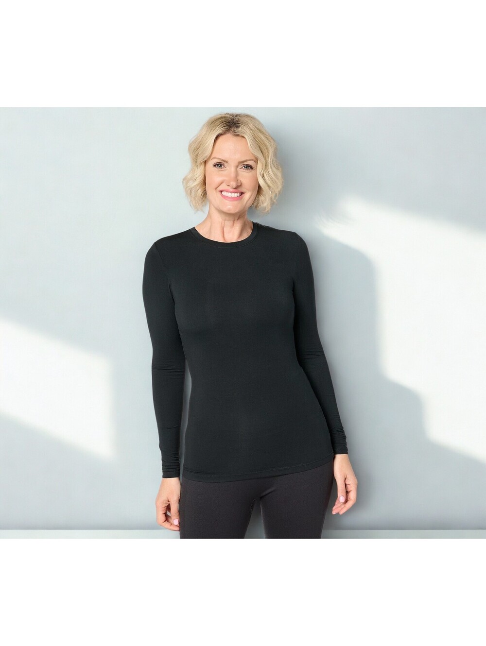 Cuddl Duds Layers Softwear with Stretch Long Sleeve Crew Size XS